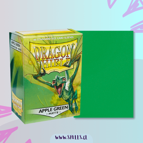 Portada de PROTECTORES DRAGON SHIELD MATTE X100 – APPLE GREEN