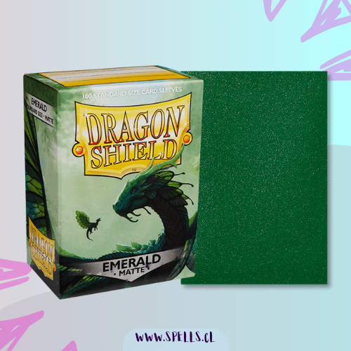Portada de PROTECTORES DRAGON SHIELD MATTE X100 – EMERALD