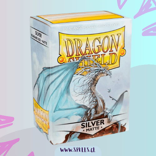 Portada de PROTECTORES DRAGON SHIELD MATTE X100 – SILVER