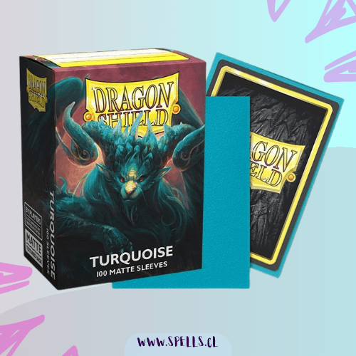 Portada de PROTECTORES DRAGON SHIELD MATTE X100 – TURQUOISE