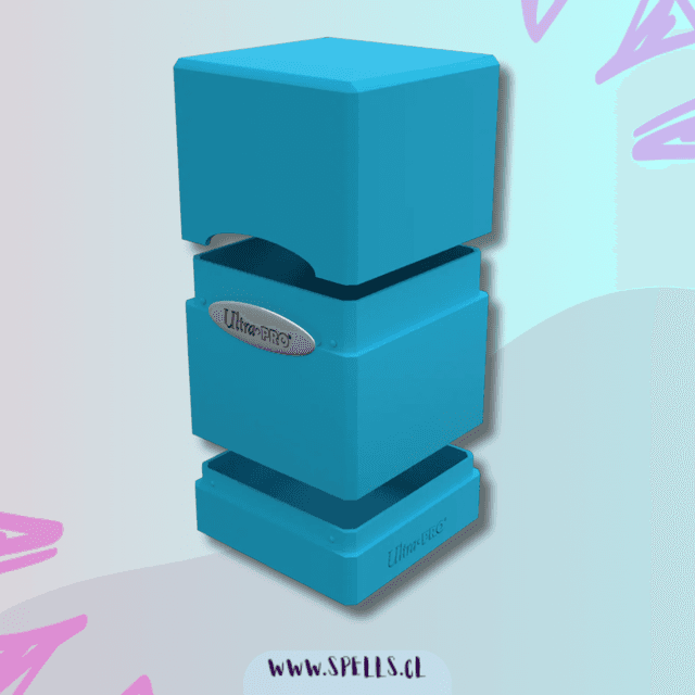Portada de ULTRA PRO DECK BOX SATIN TOWER – AQUA