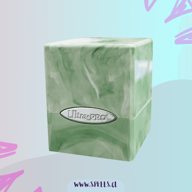 Portada de ULTRA PRO DECK BOX SATIN – LIGHT GREEN/WHITE