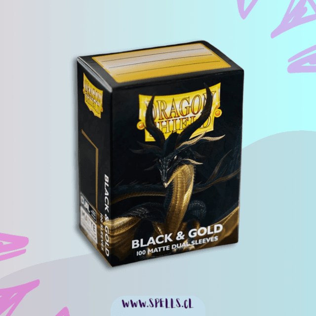 Portada de DRAGON SHIELD – BLACK/GOLD MATTE DUAL