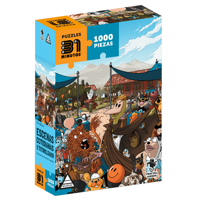 Portada de Puzzle (1000) Escenas Cotidianas de Titirilquén (31 minutos)