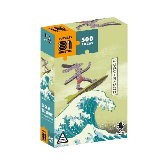 Portada de PUZZLE EL GRAN TUSUNAMI (500 pcs)