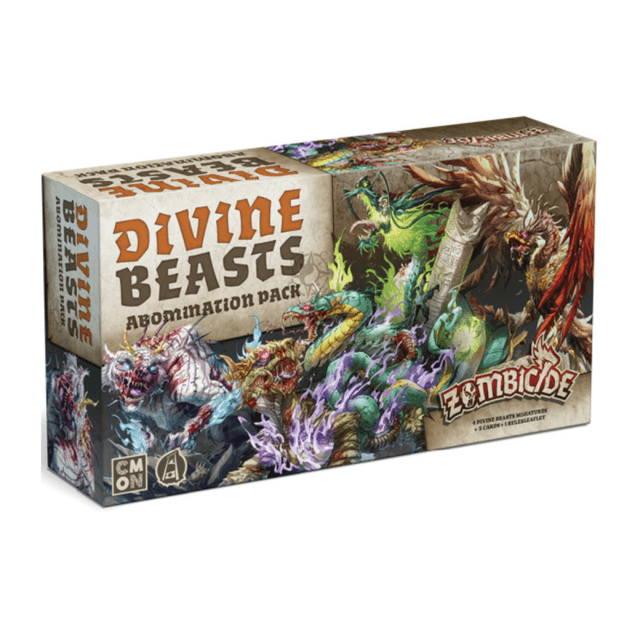 Portada de Zombicide White Death Divine Beasts Expansion 889696017086