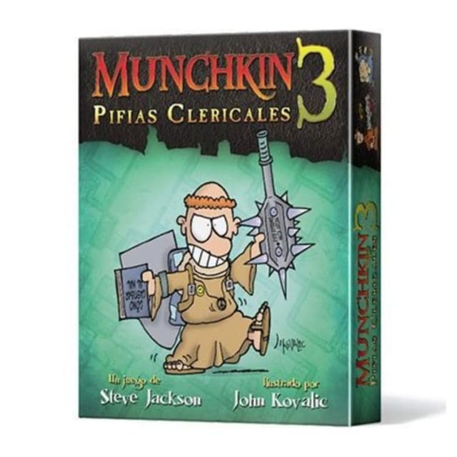 Portada de Munchkin 3 Pifias Clericales Expansion 8435407639607
