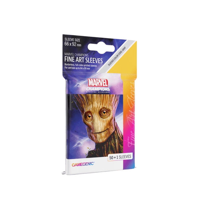 Portada de Gg Marvel Champions Fine Art Sleeves Groot
