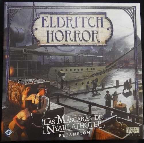 Portada de Eldritch Horror: Las máscaras de Nyarlathotep