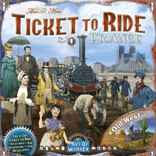 Portada de TICKET TO RIDE FRANCIA Y LEJANO OESTE