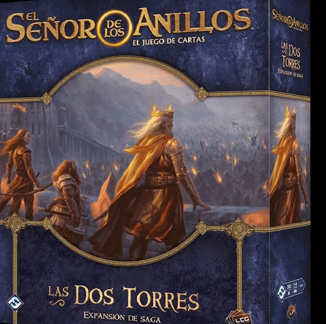 Portada de El Señor de los Anillos LCG Las 2 Torres expansión Saga