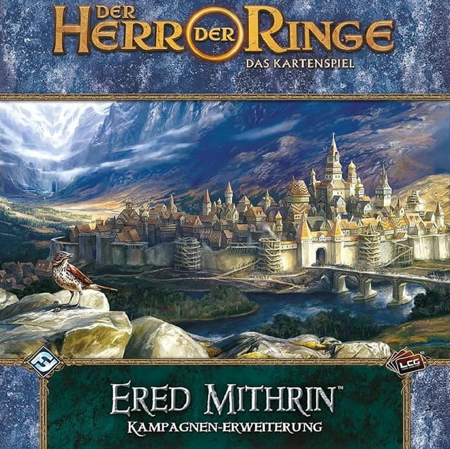 Portada de El Señor de los Anillos LCG – Ered Mithrin expansiión de campaña