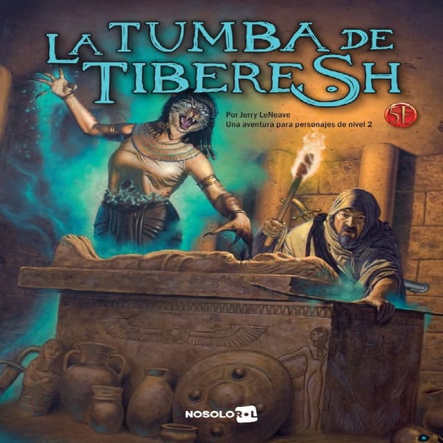 Portada de La Tumba de Tiberesh (Aventuras para D&D 5a Edición)