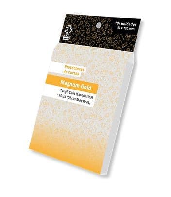 Portada de Protectores de cartas Magnum Gold (80 x 120 mm) (104 unidades)