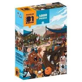 Portada de Puzzle 1000 piezas - Escenas Cotidianas de Titirilquén - 31 Minutos