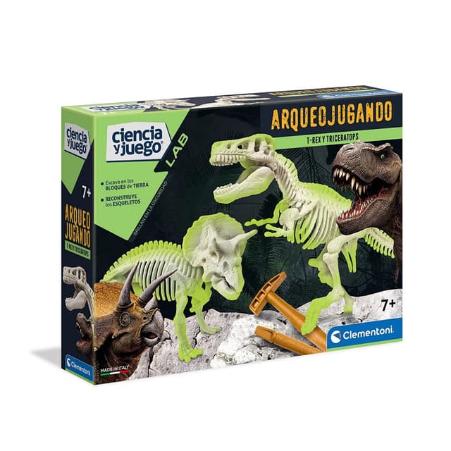 Portada de Arqueojugando – Kit T-Rex y Triceratops