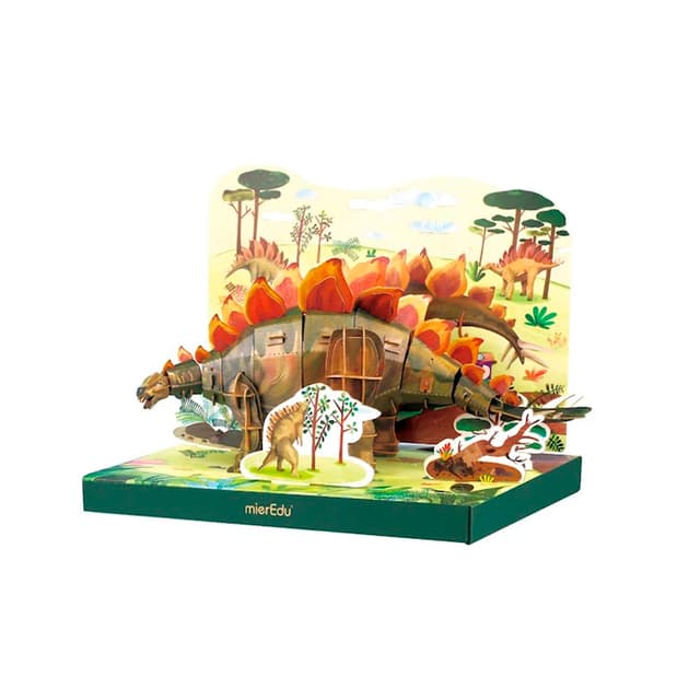 Portada de Puzzle Eco 3D Stegosaurio