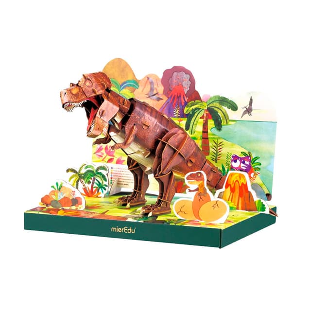 Portada de Puzzle Eco 3D Tiranosaurio Rex