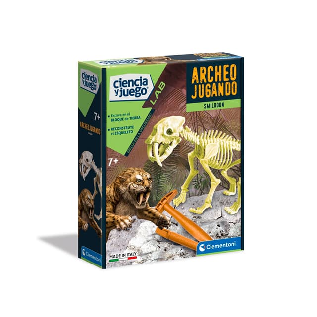 Portada de Ciencia y Juego Archeo Jugando Smilodon