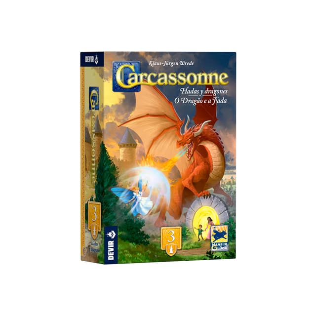 Portada de Carcassonne Exp. 3  - Hadas y Dragones