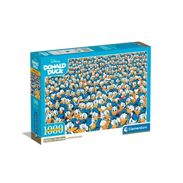 Portada de Disney Donald Duck Puzzle Clementoni Imposible 1000 piezas