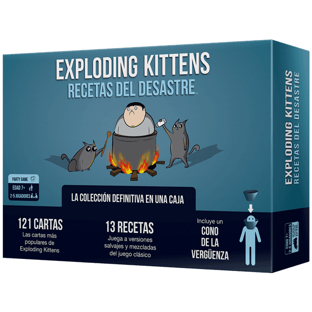 Portada de Explodding Kittens Recetas del Desastre