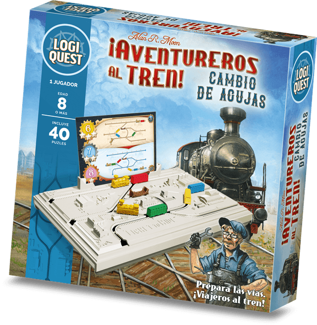 Portada de Logiquest ¡Aventureros al Tren!: Cambio de Agujas
