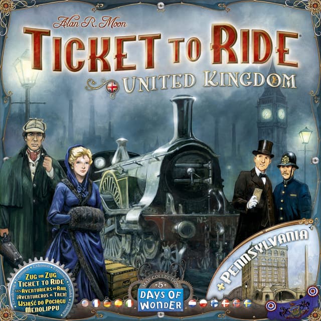 Portada de ¡Aventureros al Tren! Reino Unido y Pennsylvania