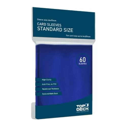 Portada de Protector Top Deck Azul tamaño Standard
