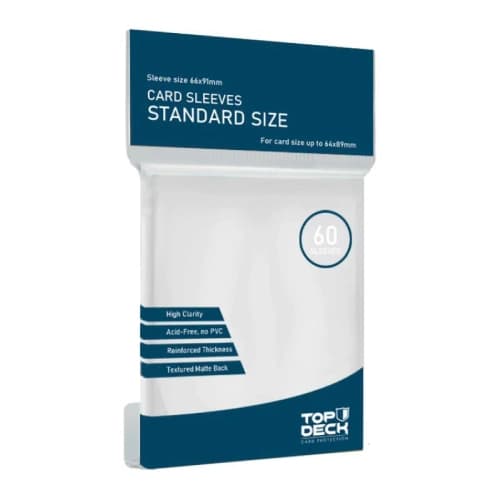 Portada de Protector Top Deck Blanco tamaño Standard