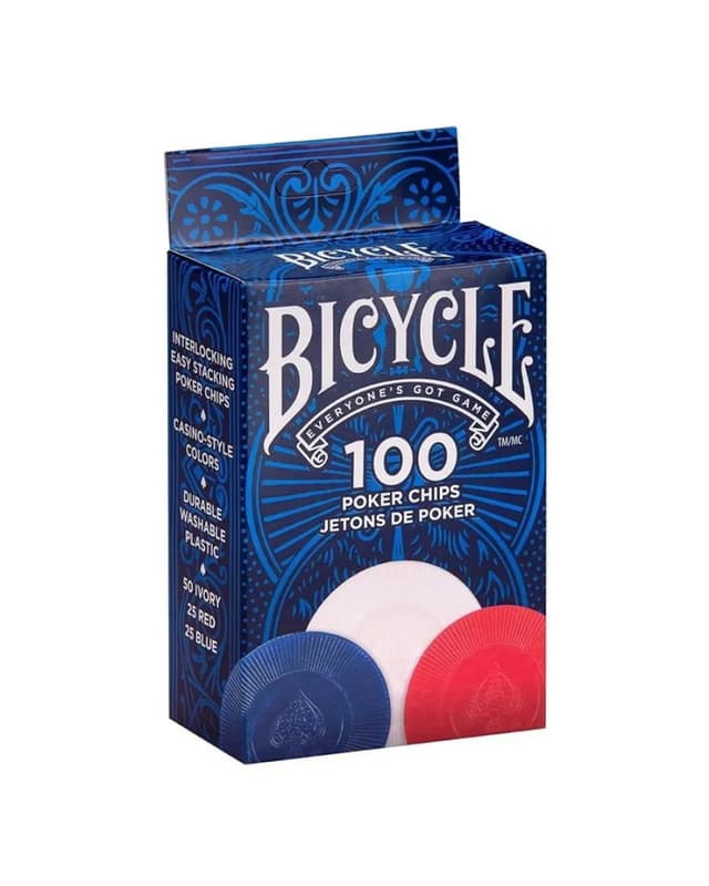 Portada de Set De 100 Fichas De Poker Bicycle