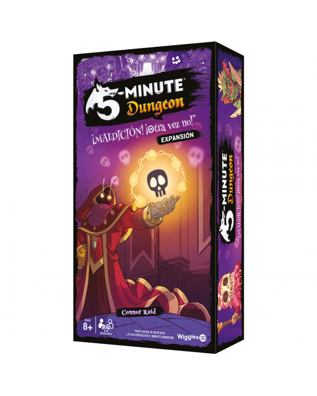 Portada de 5 Minute Dungeon Maldicion Otra Vez No Expansion