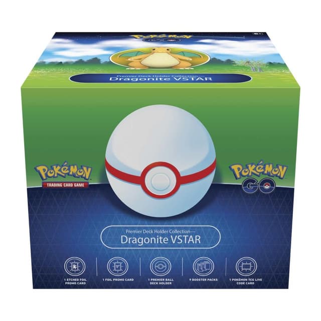 Portada de Pokémon Go Premier Deck Holder Box Vstar Dragonite Inglés