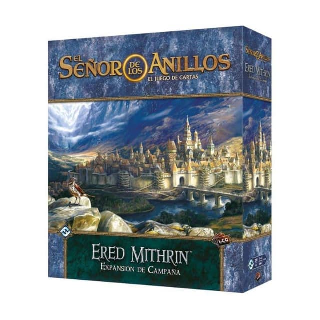 Portada de El Señor de los Anillos LCG: Ered Mithrin Expansión de Campaña