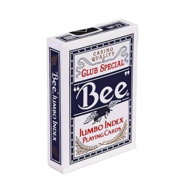 Portada de Naipe Bee Indice Jumbo Azul