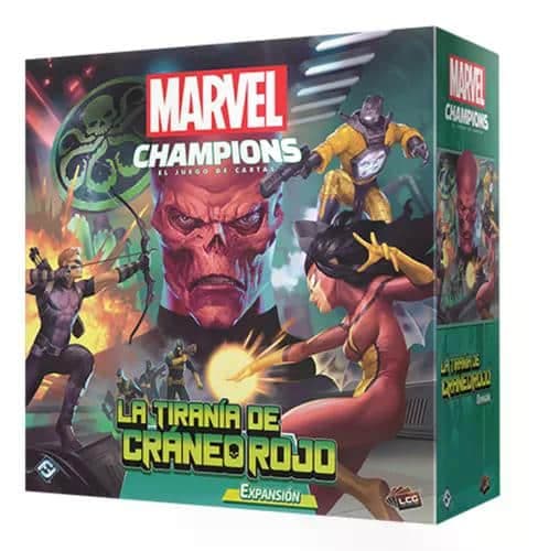 Portada de Marvel Champions Expansión La Tiranía de Cráneo Rojo - Español