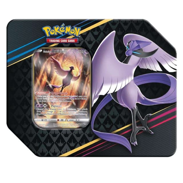 Portada de Pokémon Crown Zenith Tin Articuno Inglés