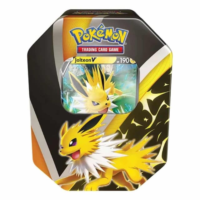 Portada de Pokémon Eevee Evolutions Tin Jolteon V Inglés