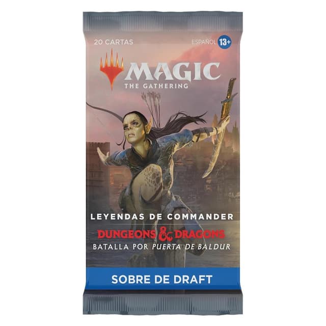Portada de Leyendas de Commander: Batalla por Puerta de Baldur – Sobres de Draft