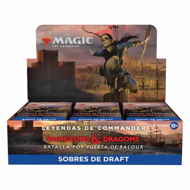 Portada de Leyendas de Commander: Batalla por Puerta de Baldur – Sobres de Draft Display