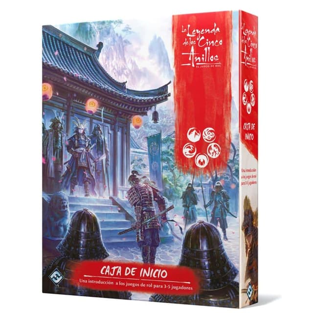 Portada de La Leyenda de los Cinco Anillos Rol Caja De Inicio