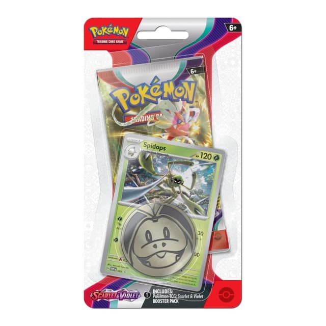 Portada de Pokémon Scarlet And Violet Checklane Spidops Blister Inglés