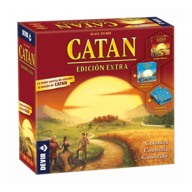 Portada de Catan Edición Extra (Básico + Navegantes)