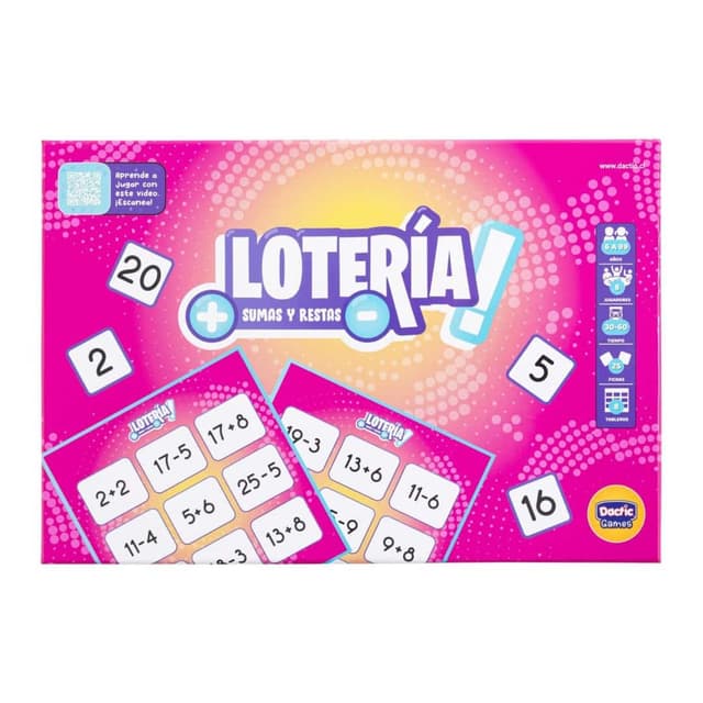 Portada de Lotería de Sumas y Restas