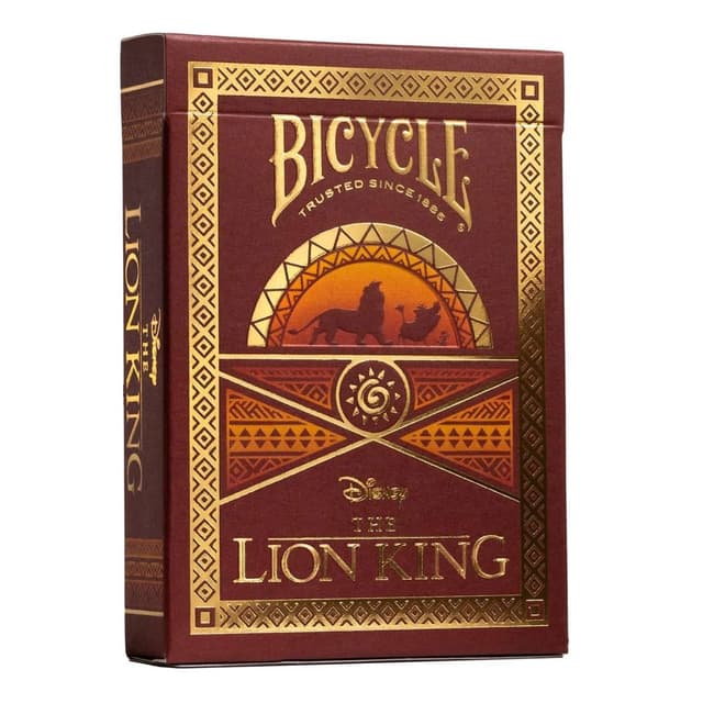 Portada de Naipe Bicycle Disney Rey León
