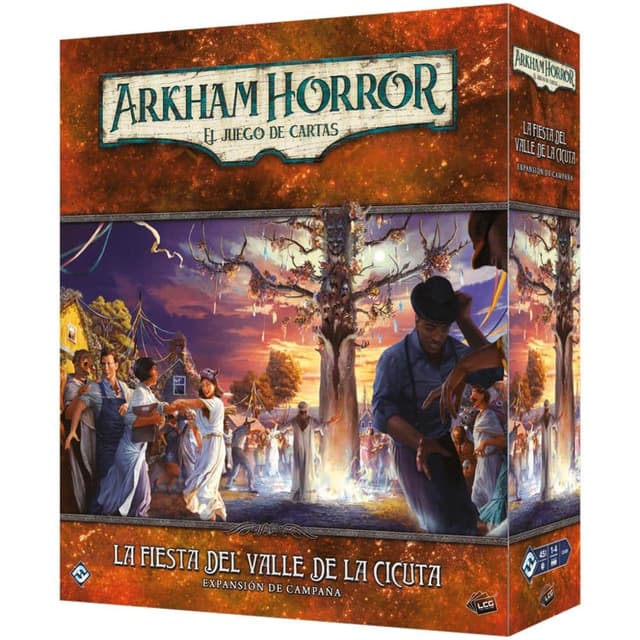 Portada de Arkham Horror LCG: La Fiesta del valle de la Cicuta – Expansión Campaña