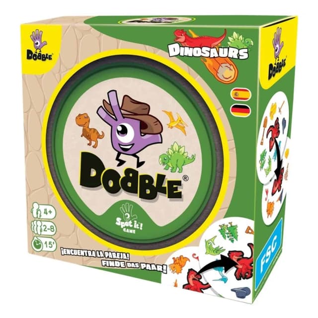 Portada de Dobble Dinosaurs (Dinosaurios)