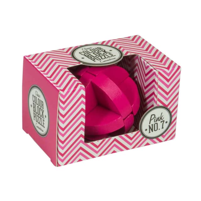 Portada de Pink N°7 Puzzle – Colour Block Conundrum Puzzle de Madera