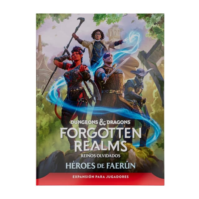 Portada de Dungeons and Dragons Forgotten Realms – Héroes de Faerún